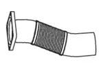 Rura wydechowa DINEX 49272 (Z przodu)