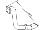 Rura wydechowa DINEX 49280 (Z przodu)