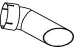 Rura wydechowa DINEX 51676 (Z tyłu)