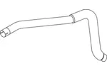 Rura wydechowa DINEX 52758 (Z tyłu)