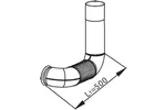 Rura wydechowa DINEX 53120 (Z przodu)