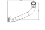 Rura wydechowa DINEX 53176 (Z przodu)