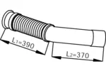 Rura wydechowa DINEX 53252 (Z przodu)
