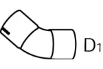 Rura wydechowa DINEX 53253 (Z przodu)