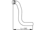Rura wydechowa DINEX 53281 (Z przodu)