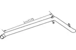 Rura wydechowa DINEX 53705 (Z tyłu)