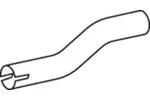 Rura wydechowa DINEX 53756 (Z tyłu)