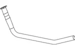 Rura wydechowa DINEX 54166 (Z przodu)