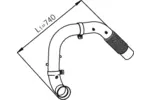 Rura wydechowa DINEX 54191 (Z przodu)
