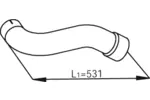Rura wydechowa DINEX 54203 (W środku)