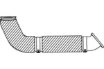 Rura wydechowa DINEX 54218 (Z przodu)