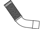 Rura wydechowa DINEX 54246 (Z przodu)