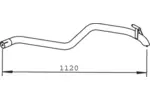 Rura wydechowa DINEX 54614 (Z tyłu z lewej)