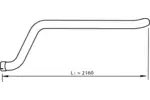 Rura wydechowa DINEX 54658 (Z lewej u góry)