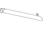 Rura wydechowa DINEX 54681 (Z tyłu)