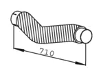 Rura wydechowa DINEX 54685 (W środku)