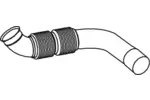 Rura wydechowa DINEX 56122 (Z przodu)