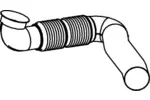Rura wydechowa DINEX 56125 (Z przodu)