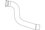 Rura wydechowa DINEX 56130 (Z przodu)