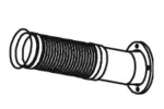 Rura wydechowa DINEX 56186 (Z przodu)