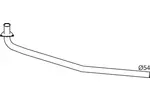 Rura wydechowa DINEX 64126 (Z przodu)
