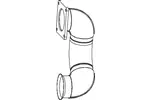 Rura wydechowa DINEX 64145 (W środku)