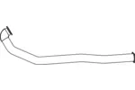 Rura wydechowa DINEX 64154 (Z przodu)
