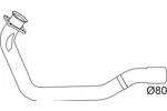 Rura wydechowa DINEX 64158 (Z przodu)