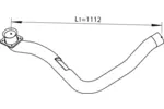 Rura wydechowa DINEX 64173 (Z przodu)