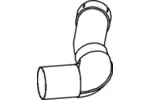 Rura wydechowa DINEX 64287 (W środku)