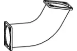 Rura wydechowa DINEX 64288 (Z przodu)