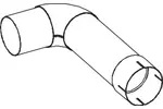 Rura wydechowa DINEX 64669 (W środku)