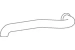 Rura wydechowa DINEX 64782 (Z tyłu)