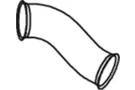 Rura wydechowa DINEX 66127 (Z przodu)