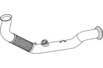 Rura wydechowa DINEX 66147 (Z przodu)