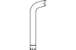 Rura wydechowa DINEX 66704 (Z tyłu)
