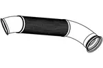 Rura wydechowa DINEX 67126 (Z przodu)