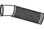 Rura wydechowa DINEX 68019 (Z przodu)