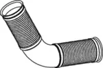 Rura wydechowa DINEX 68032 (Z przodu)