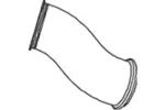 Rura wydechowa DINEX 68088 (Z przodu)