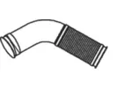 Rura wydechowa DINEX 68089 (Z przodu)