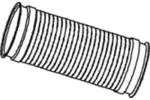 Rura wydechowa DINEX 68095 (Z przodu)
