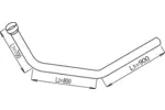Rura wydechowa DINEX 68150 (Z przodu)