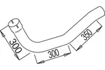 Rura wydechowa DINEX 68177 (Z przodu)