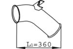 Rura wydechowa DINEX 68272 (Z przodu)