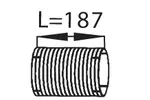 Przewód elastyczny układu wydechowego DINEX 68507