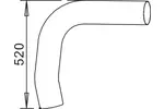 Rura wydechowa DINEX 68513 (W środku)