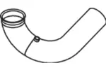 Rura wydechowa DINEX 68604 (Z tyłu)