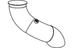 Rura wydechowa DINEX 68626 (Z tyłu)