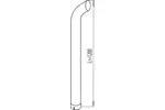Rura wydechowa DINEX 68661 (Z tyłu)